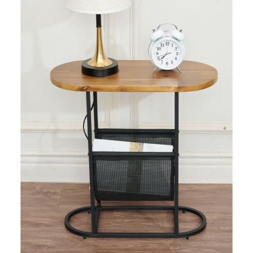 Acacia Oval Side Tables (Set of 2)