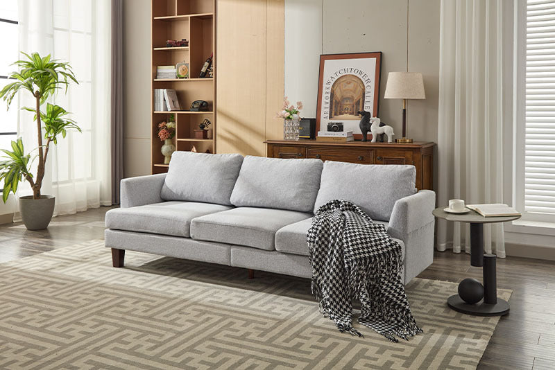 Fabric Comfortable  3 Seater Couch With 2 USB ports