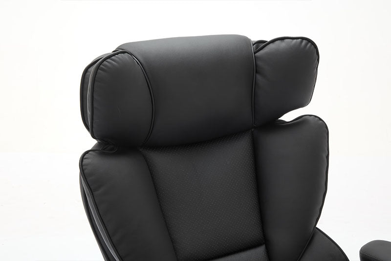 Big And Tall Office Chair 500lbs With Adjustable Lumbar Support, Executive Office Chair With Flip-up Armrest And Wider Seat, Ergonomic Leather Chair