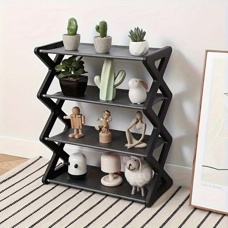 High-quality 4-layer X Shoe Rack and Storage