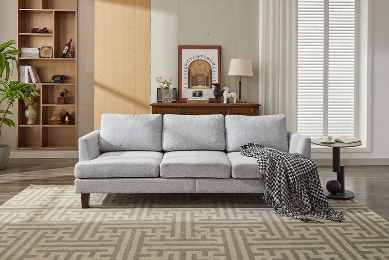 Fabric Comfortable  3 Seater Couch With 2 USB ports