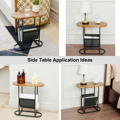 Acacia Oval Side Tables (Set of 2)