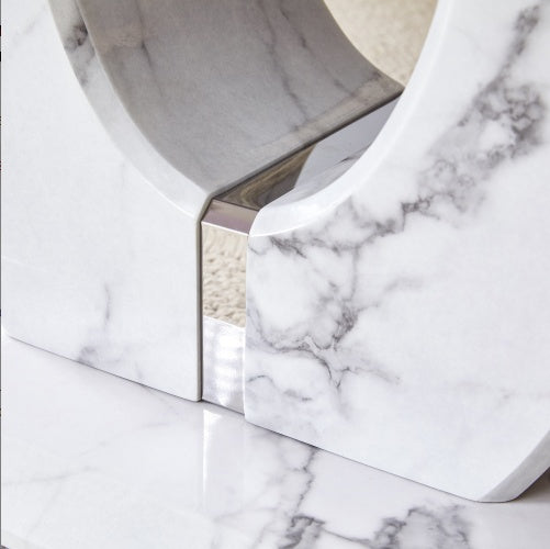 Modern Minimalist Marble Rectangular Coffee Table