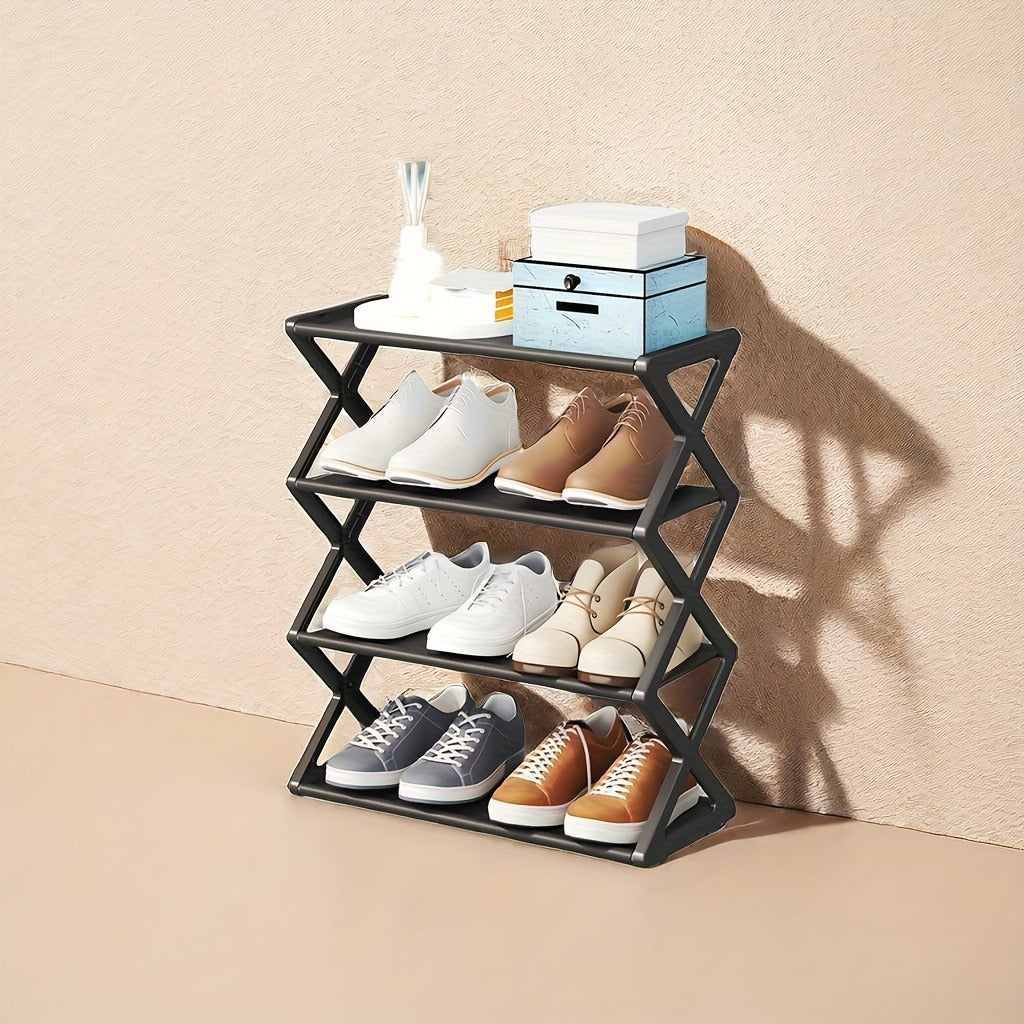 High-quality 4-layer X Shoe Rack and Storage