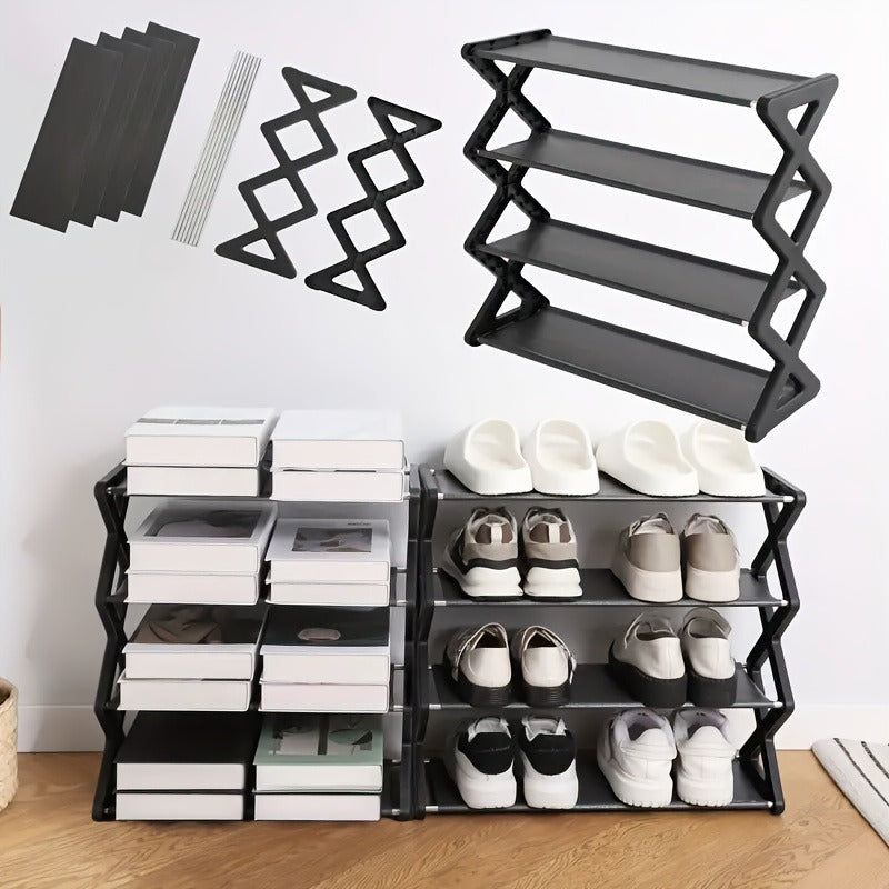 High-quality 4-layer X Shoe Rack and Storage