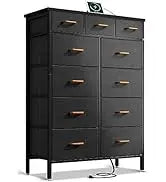 2 Bed Side Tables with LED Lights, Charger Station & USB Ports