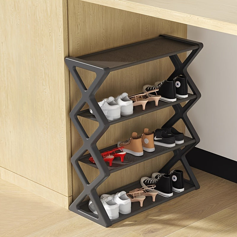 High-quality 4-layer X Shoe Rack and Storage