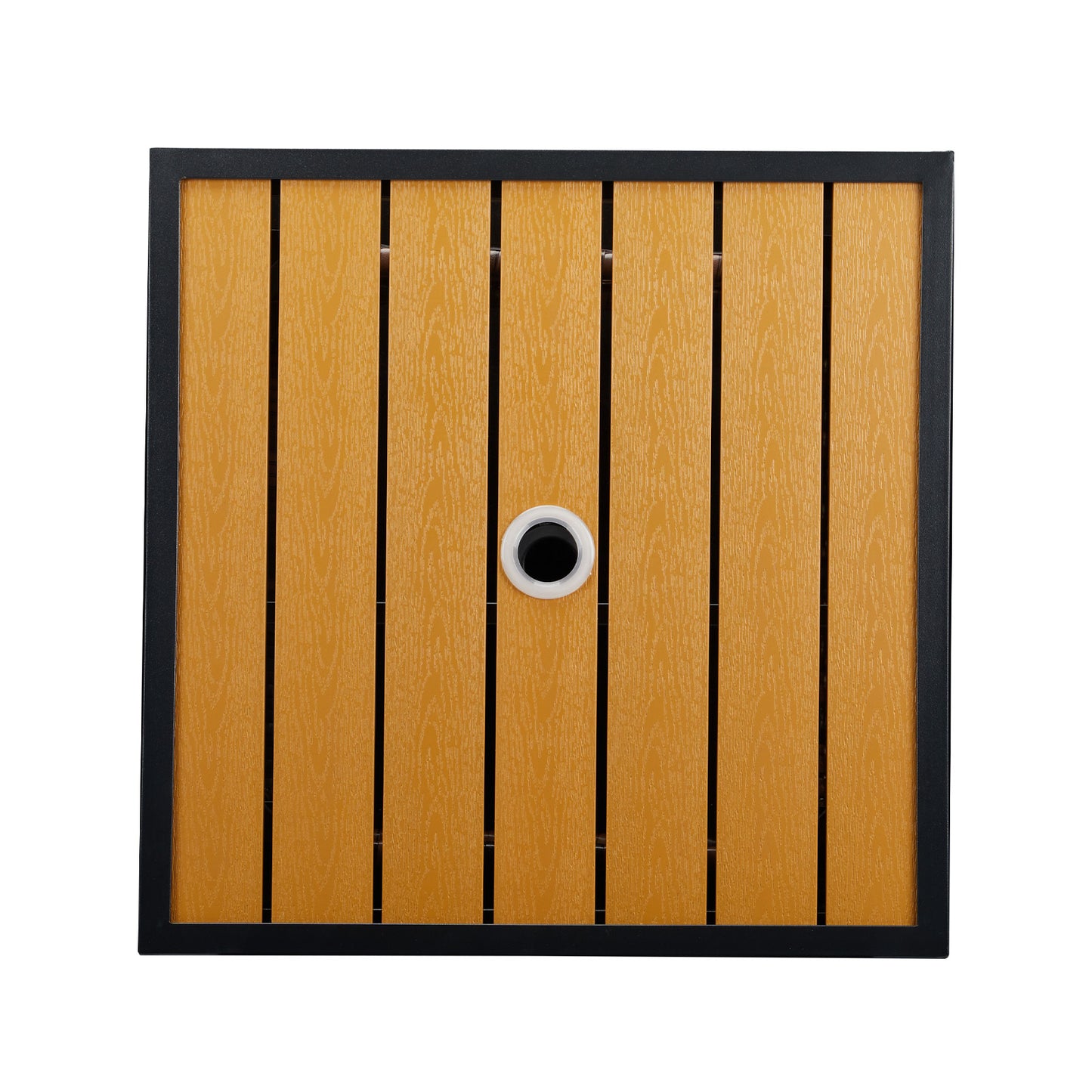 Wood Surface, Gradient Weaving Rattan Edge Tables