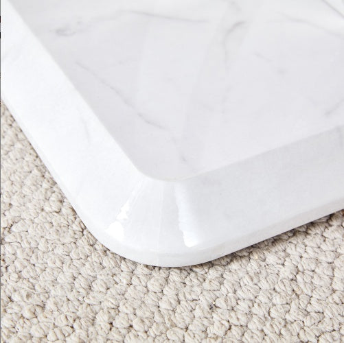 Modern Minimalist Marble Rectangular Coffee Table